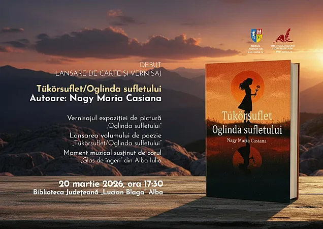 Debutul, cu expoziție de icoane și lansare de carte, a Mariei Casiana Nagy, la Biblioteca Județeană „Lucian Blaga” Alba